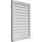 Ekena Millwork Vertical Surface Mount PVC Gable Vent w/ 2"W x 2"H , Brickmould Sill Frame, 26"W x 36"H GVPVE26X3603SN - alternate 2